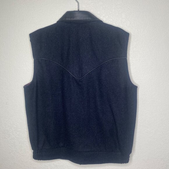 Panhandle Powder River Outfitters Wool Vest Jacket Mens M Western Rodeo - Picture 4 of 12
